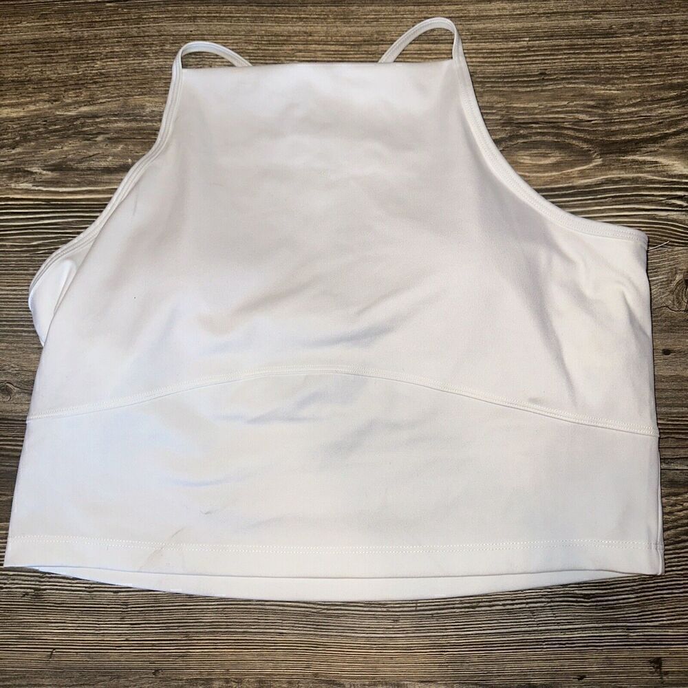 Zella White Bralette Size Large. Foam Padding. NWOT. 4